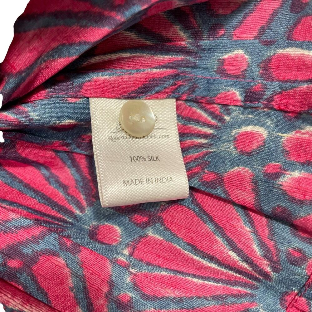 Robert Roller Rabbit Small Blouse Button Up 100% … - image 4